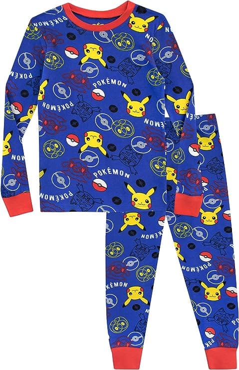 Pokemon Boys' Pikachu Pajamas