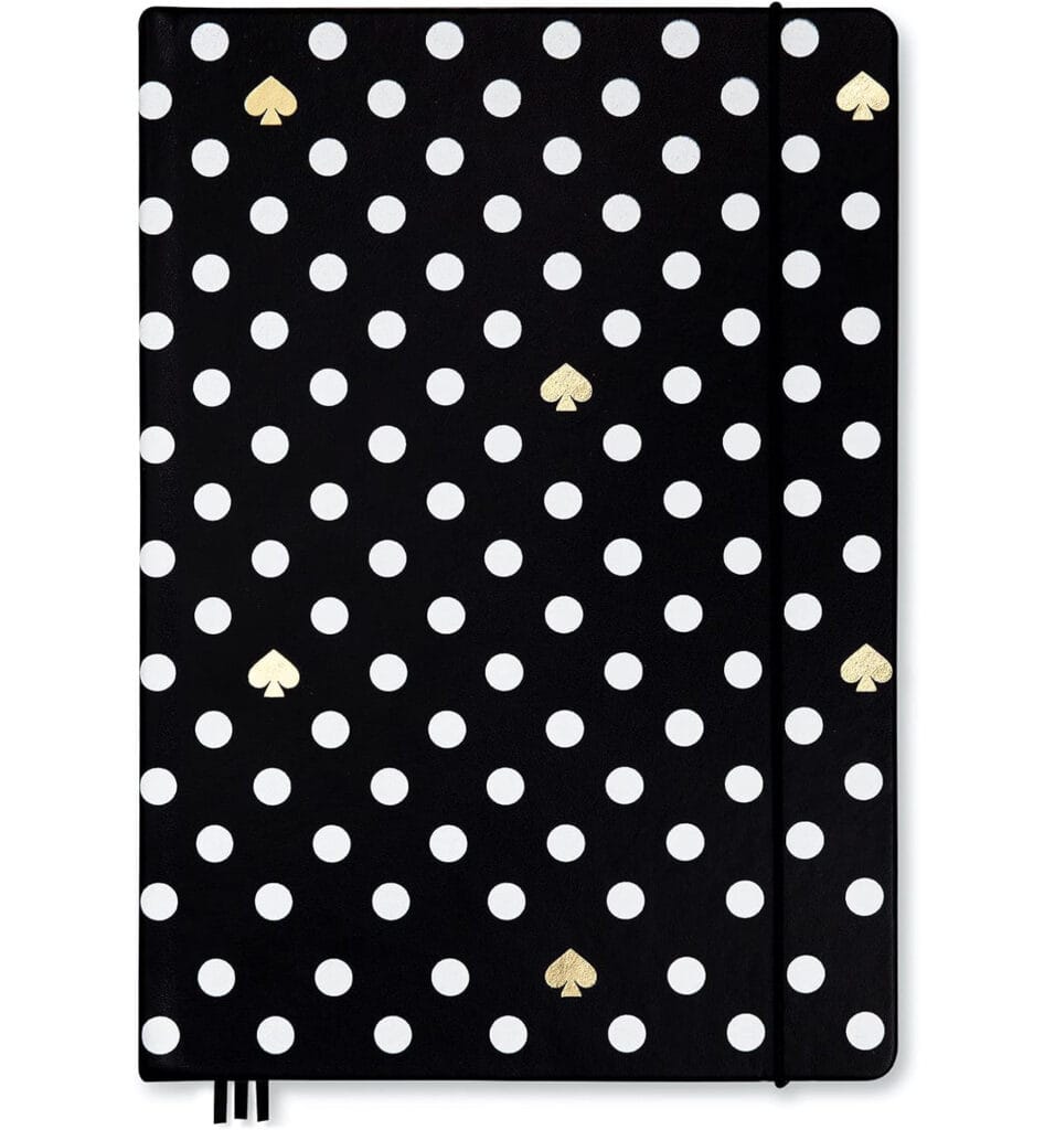Polka Dots Leather Notebook