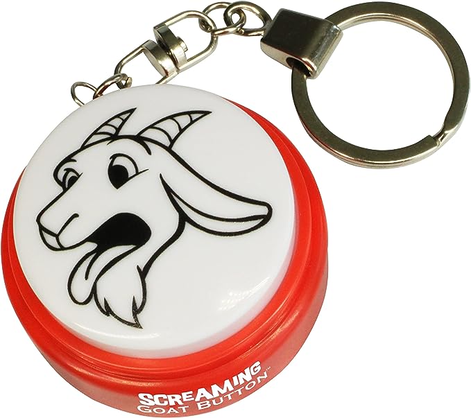 Screaming Goat Keychain Button