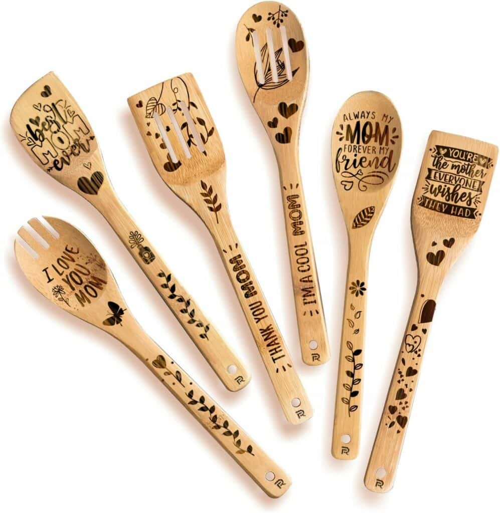 Wooden Spoons Set For Mom
