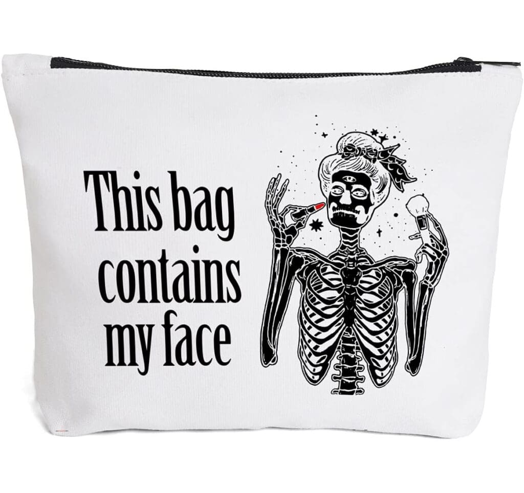 Funny Skeleton Makeup Bag