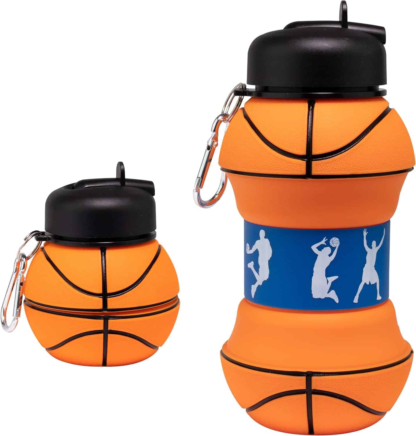 Silicone Basketball Water Bottle